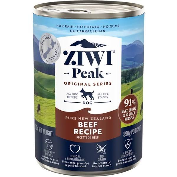 Ziwi Peak Wet Dog Food Beef 12 x 390g