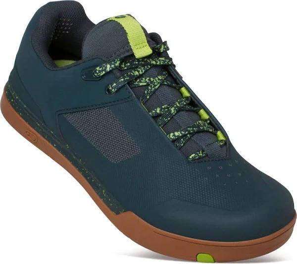 Crank Brothers Mallet Lace Limited Edition Splatter Clipless Shoes US 10.5 / Petrol - Lime Gum