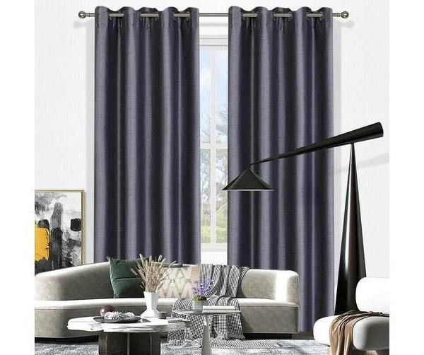 Catalina Blockout Eyelet Curtain Single 165cm Width x 220cm Drop