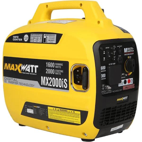 Maxwatt 2000W Pure Sine Wave Digital Inverter Generator