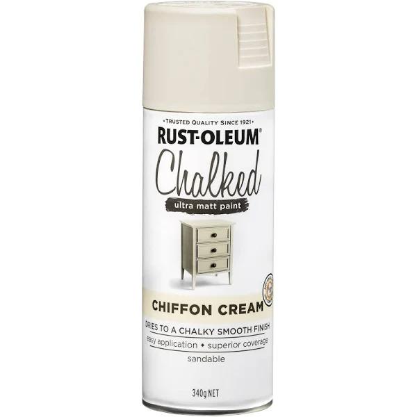 Rust-Oleum 340g Chalked Ultra Matt Chiffon Cream Spray Paint