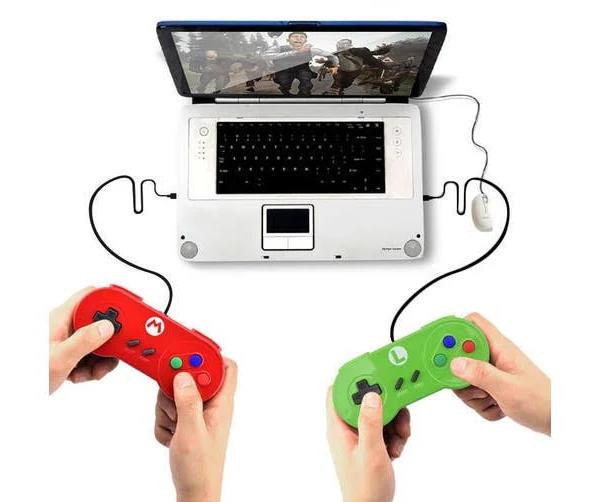 Data Frog Wired USB Gamepad Gaming Joypad For Windows7/8/10/MAC Computer Game Controller