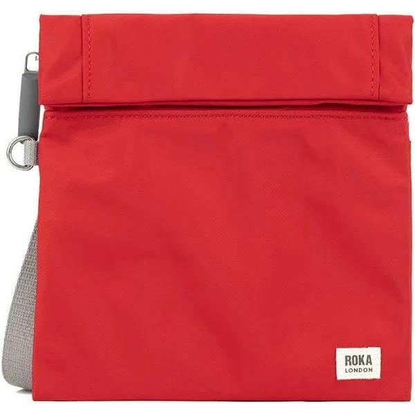 Roka Red Stratford Recycled Nylon Sling Bag