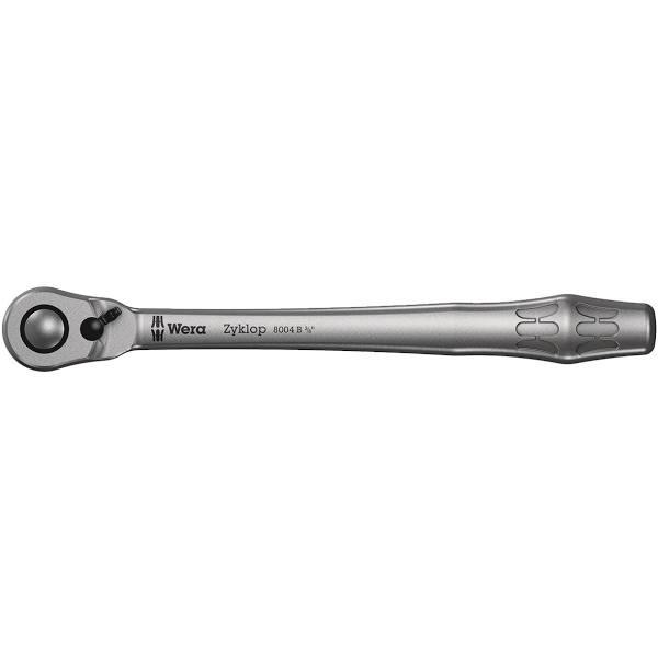 Wera 05004034001 8004 B Zyklop Metal Ratchet with Switch Lever, 3/8" Drive