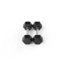 4kg Reeplex Rubber Hex Dumbbell Pair