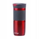 Contigo Byron Snapseal Travel Mug, Stainless Steel Thermal Mug, Vacuum Flask, Leakproof Tumbler, Coffee Mug With Bpa Free Easy-Clean Lid, 470 ml, Red