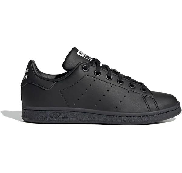 Adidas Originals-Black Stan Smith Trainers