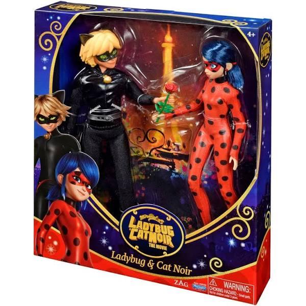 Miraculous Lady Bug Fashion Doll 2 Pack - Movie Ladybug & Cat Noir