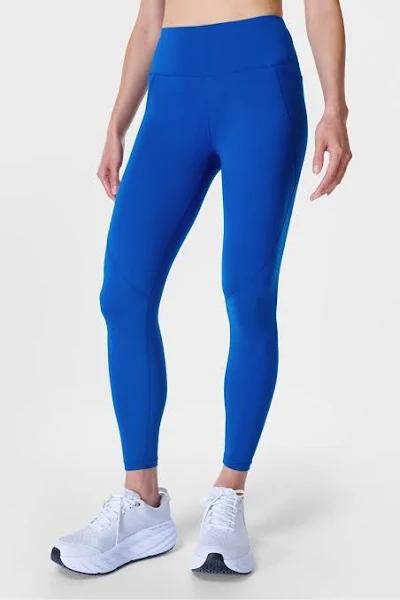 Womens Sweaty Betty Lightning Blue Full Length Power Workout Leggings