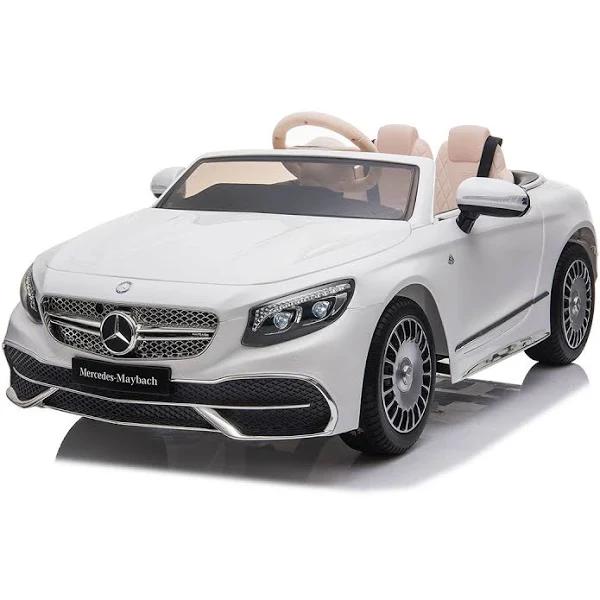 Licensed Mercedes Benz Maybach S650 Electric Ride On Car With Parental Remote White