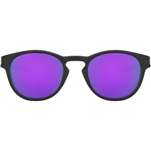 Oakley Latch Sunglasses - Matte Black / Prizm Violet