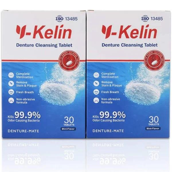 Y-Kelin 60 Tablets Denture Cleansing Tablets (60 Tabs)