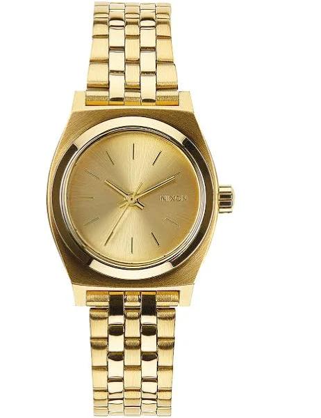 Nixon 'The Small Time Teller' Bracelet Watch, 26mm All Gold