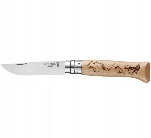 Opinel Alpine Adventures #08 Mountain Biking Stainless Steel Knife - 8.5cm