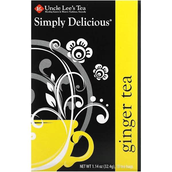 Simply Delicious Ginger Tea 18 Bags | Uncle Lee's Tea | CAMFormulas