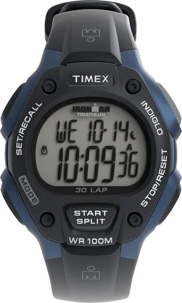 Timex Men's Ironman Classic 30 Full-Size Watch, Black Resin Strap