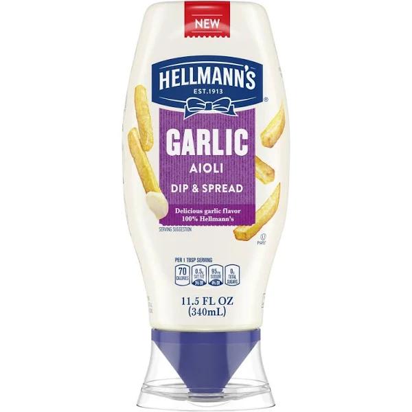 Hellmann's Garlic Aioli Dip & Spread Squeeze Bottle