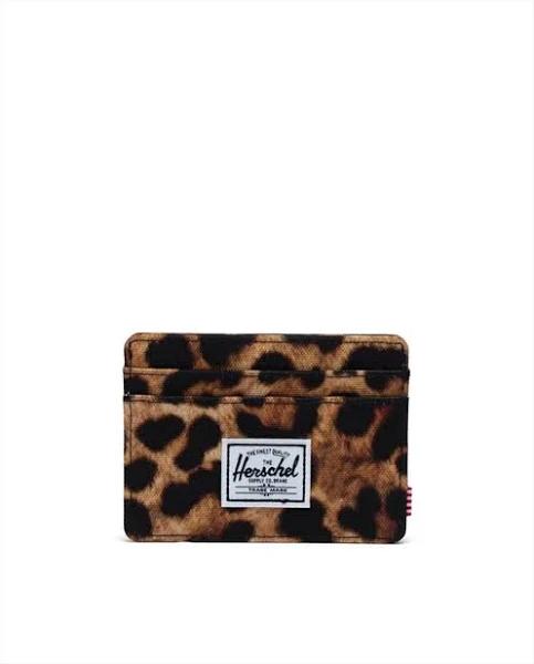 Herschel Charlie Leopard Black Wallet - 10360-05650