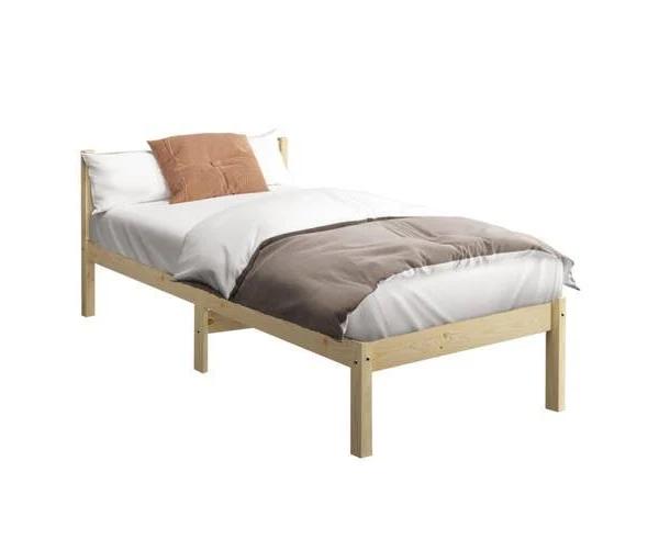 Oikiture Bed Frame King Single Size Wood Timber