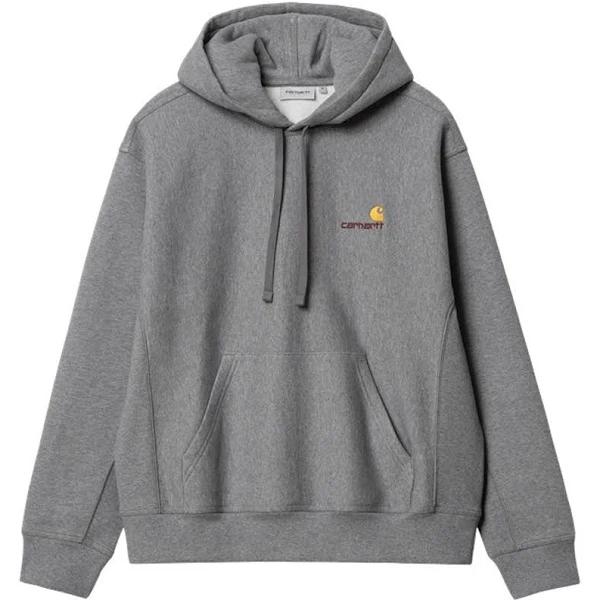 Hooded American Script Sweat I028279 Dark Grey Heather