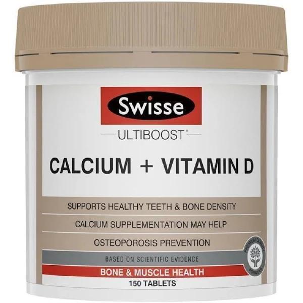 Swisse Ultiboost Calcium + Vitamin D (150 Tablets)