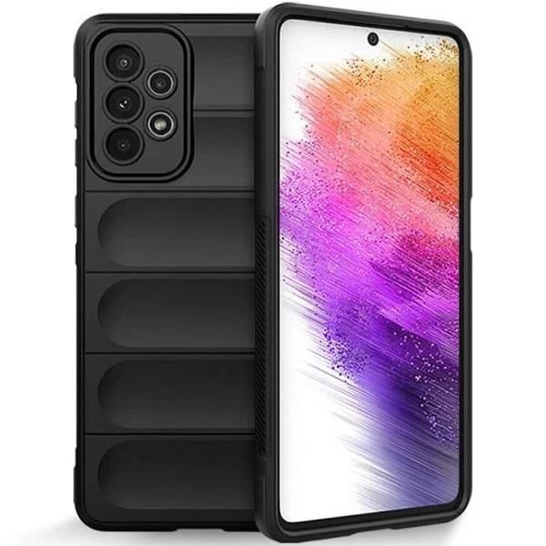 For Samsung Galaxy A73 5G Case, Magic Shield Back Cover, Black