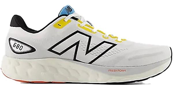 New Balance Men's Fresh Foam 680v8 - White/Black/Orange/Red (Size 13)