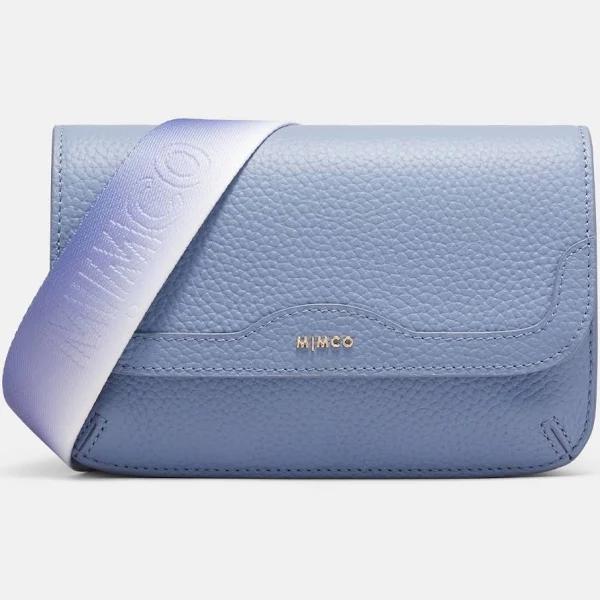 Mimco Jett Flapover Crossbody Bag in Ice Blue