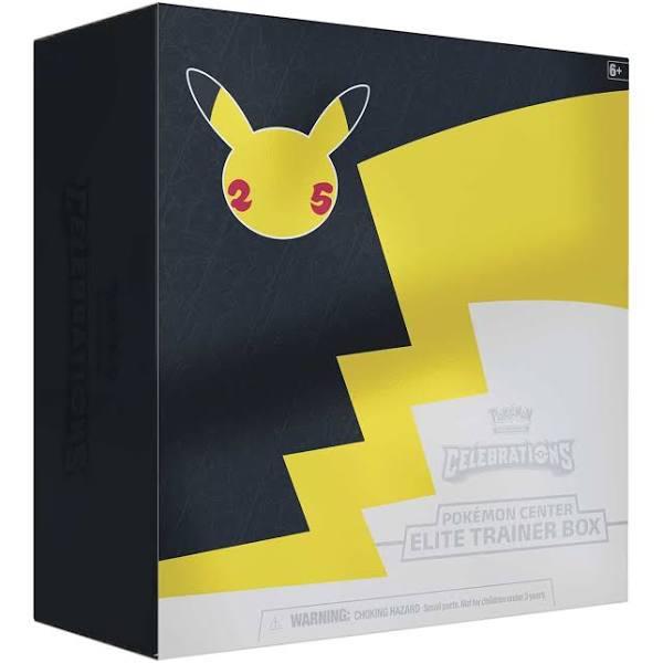 Celebrations Pokemon Center Exclusive Elite Trainer Box Pokemon TCG