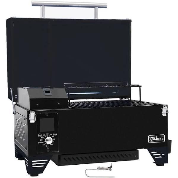 ASMOKE AS350 Portable Wood Pellet Grill and Smoker - Cinder Black