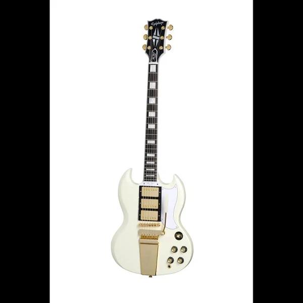 Epiphone 63 Les Paul SG Custom Maestro Inc Case - White