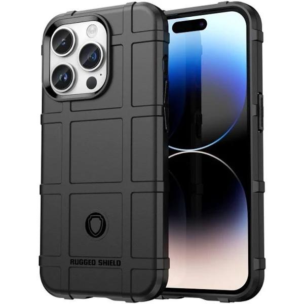 For iPhone 15 Pro Max Case, TPU Shielding Cover, Black