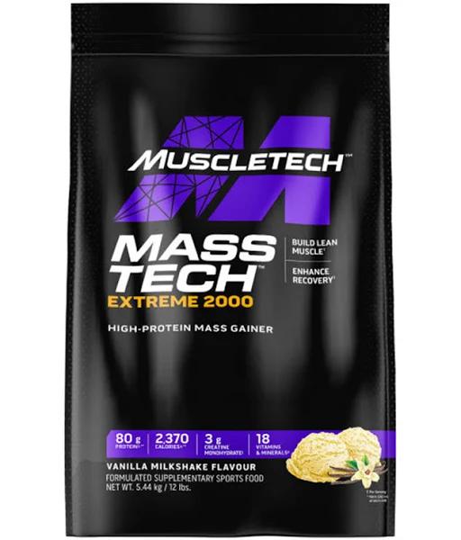 Mass Tech Extreme 2000 by MuscleTech 12lbs / Vanilla Milkshake