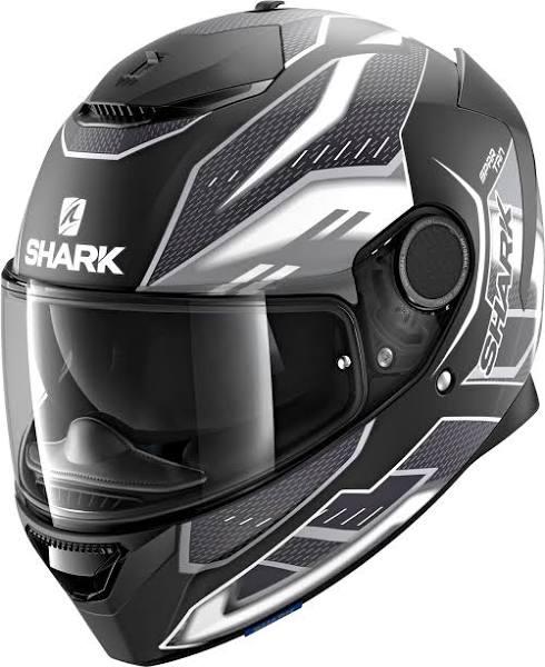 Shark Spartan 1.2 Antheon Mat Helmet Black White