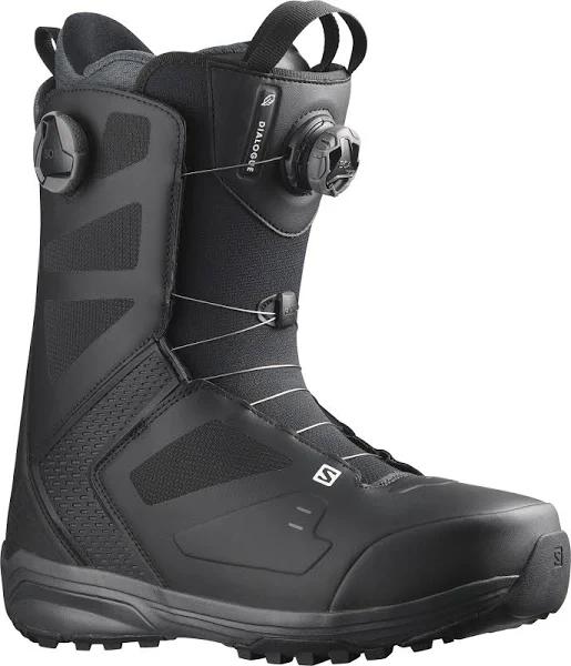 Salomon Dialogue Dual Boa Wide Snowboard Boots - Black / Black - 2023