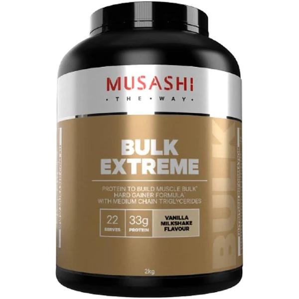 Musashi Bulk Extreme 2kg Protein Powder - Vanilla Milkshake