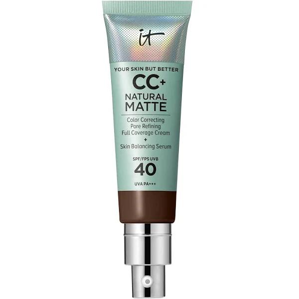 It Cosmetics Deep Mocha Your Skin But Better Natural Matte SPF 40 CC+ Foundation 32ml