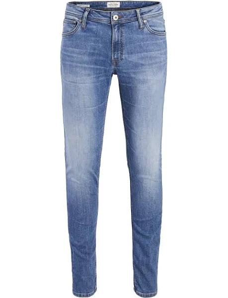 Boys Jack & Jones Junior Liam Skinny Jeans - Blue