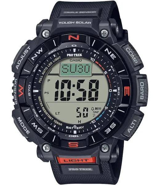 Pro Trek Solar Triple Sensor Watch Color: Black