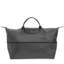 Longchamp Le Pliage Expandable Travel Duffel Nylon Weekender Paper/Gold