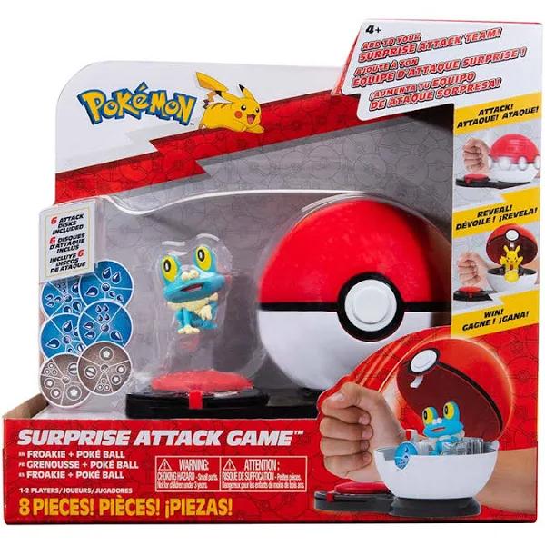 Pokemon - Surprise Attack Game Froakie With Poke Ball