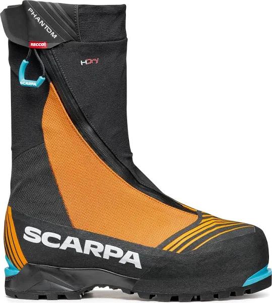 Scarpa Phantom 6000 HD orange-black, Mens/Womens PrimaLoft Mountain Boots, Size Black - Bright Orange