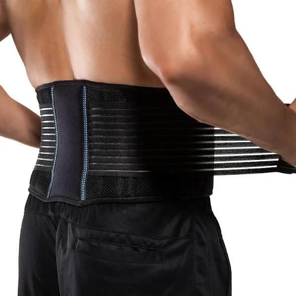 BraceUP Back Support Belt For Men and Women - Breathable Waist Lumbar Lower Back Brace For Sciatica, Herniated Disc, Scoliosis Back Pain Relief, Heavy