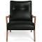 Penny Leather Armchair Black by Freedom