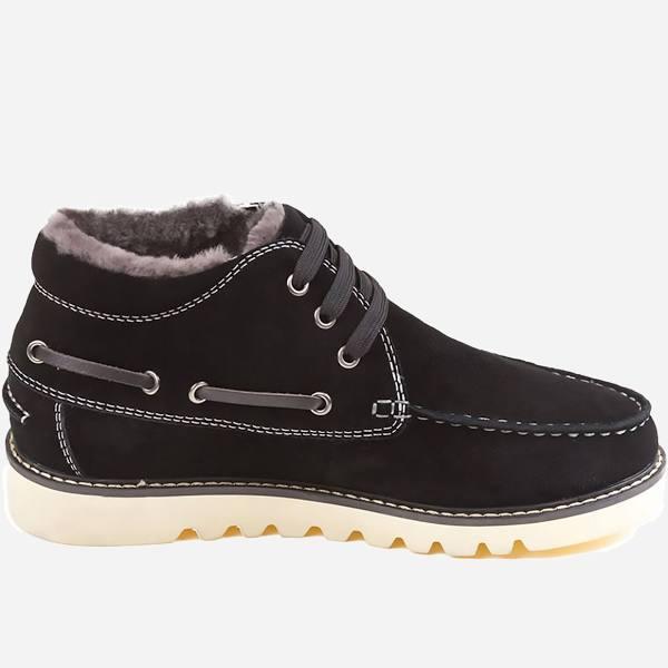 UGG OZWEAR Men’s UGG Benjamin Boots Premium Sheepskin Water Resistant Black 40