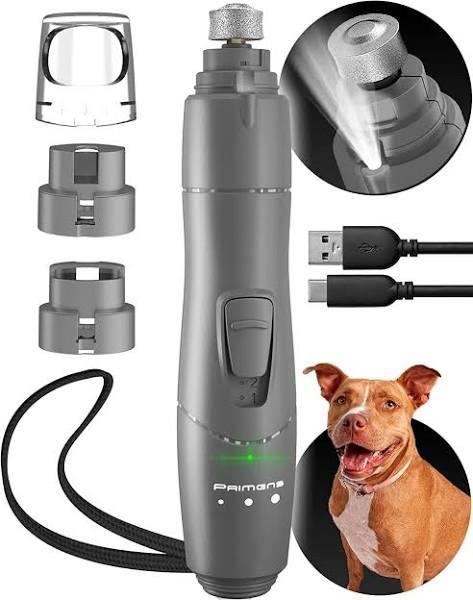 Dog Nail Grinder With LED Light, Rechargeable Dog Nail Grinder For Large Dogs, M