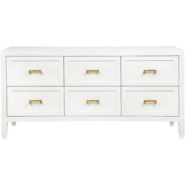 Soloman 6 Drawer Chest - White