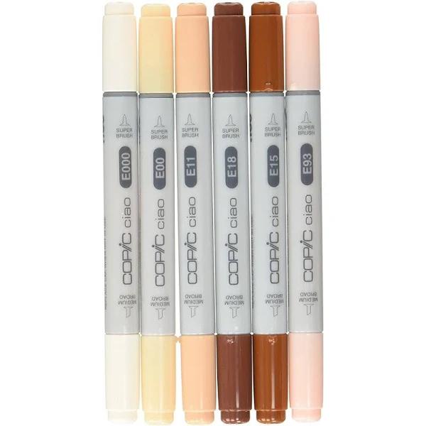 Copic Ciao Marker Set Skin 6’s