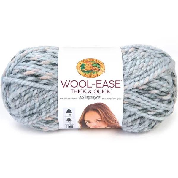 Lion Brand Wool-Ease Thick & Quick Yarn - Arctic Ice 140g