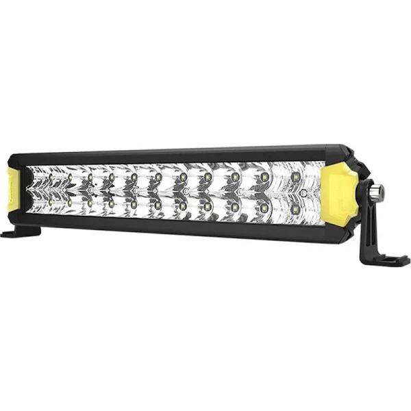 LIGHTFOX 12 Inch Single Row Led Light Bars 72W Led Spot Pods Ultra Slim Off Road Driving Light Waterproof Work